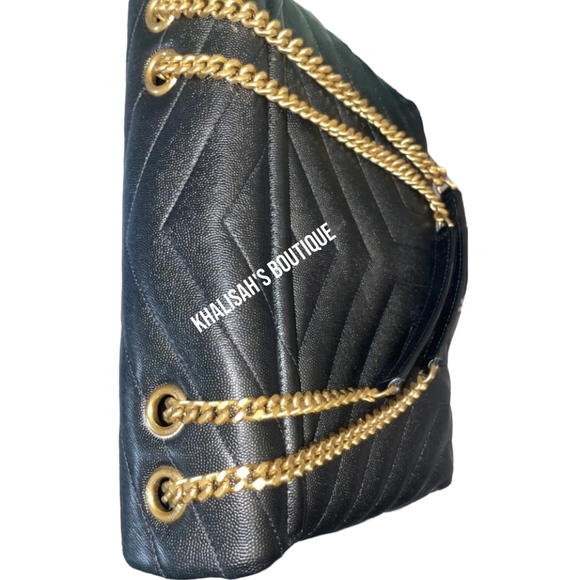 Extremely Rare!! YSL Saint Laurent LOULOU MEDIUM BAG MATELASSÉ Y GRAINED LEATHER - Picture 11 of 17